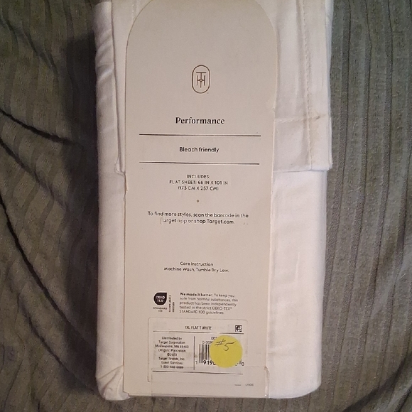 Threshold Cream Performance Flat Sheet - Picture 2 of 2